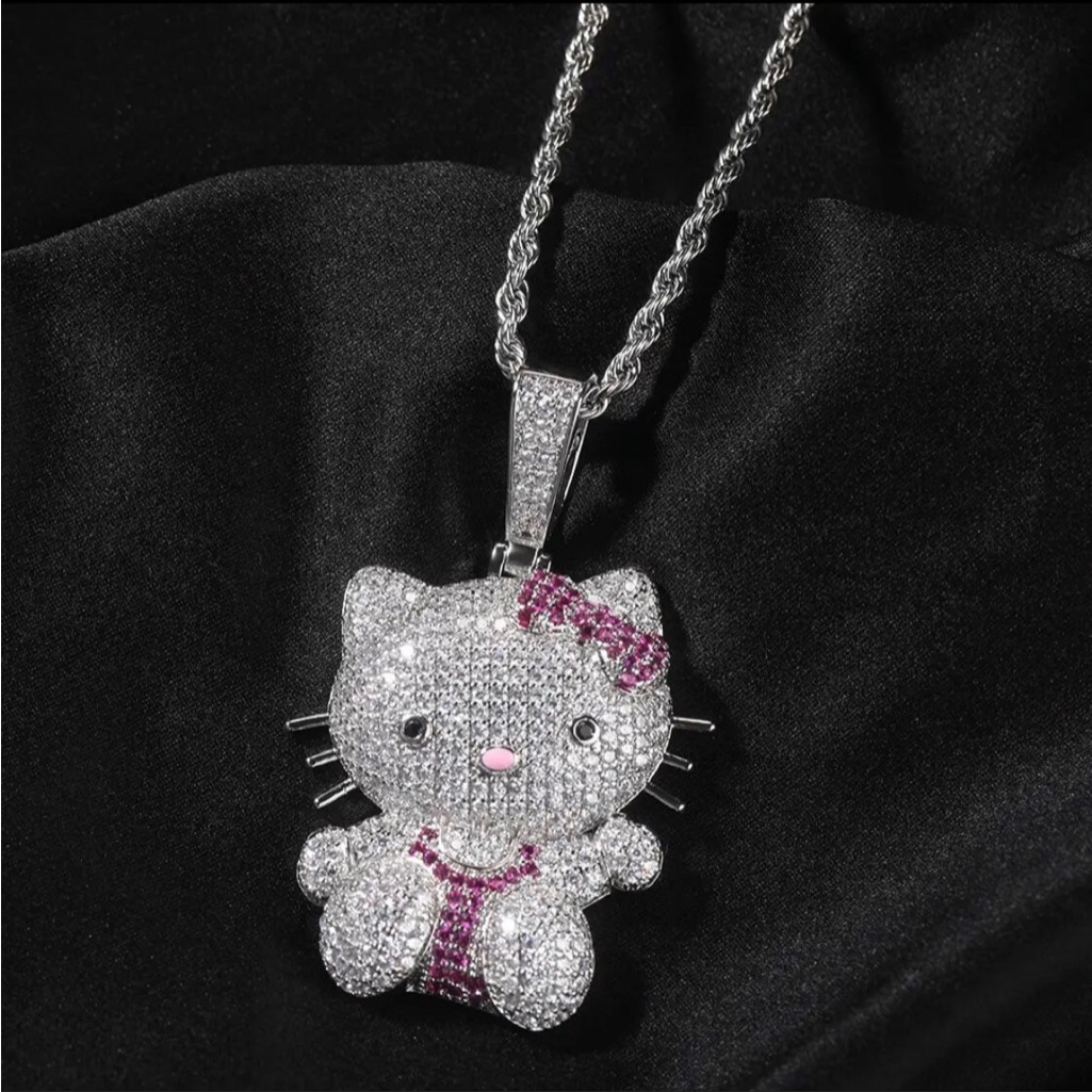 Hello Kitty Necklace Hello Kitty Pendant Hello Kitty Jewelry